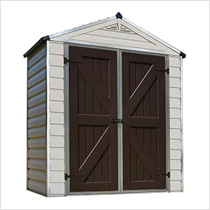 SkyLight 6' x 3' Storage Shed (Tan)