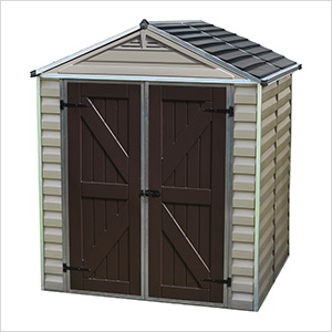 SkyLight 6' x 5' Storage Shed (Tan)