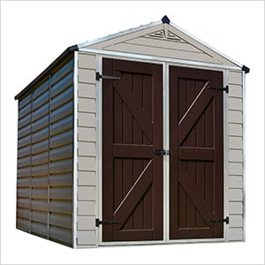 SkyLight 6' x 8' Storage Shed (Tan)