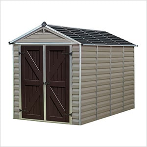 SkyLight 6' x 10' Storage Shed (Tan)