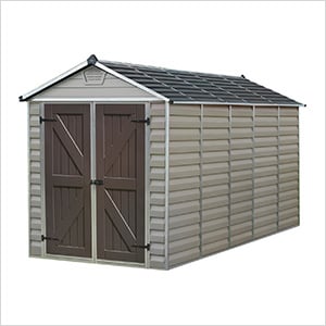 SkyLight 6' x 12' Storage Shed (Tan)