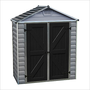 SkyLight 6' x 3' Storage Shed (Grey)