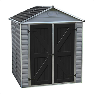 SkyLight 6' x 5' Storage Shed (Grey)