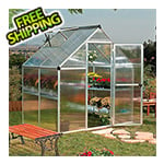 Palram-Canopia Mythos 6' x 4' Hobby Greenhouse (Silver)