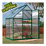 Palram-Canopia Mythos 6' x 4' Hobby Greenhouse (Green)