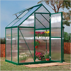 Mythos 6' x 4' Hobby Greenhouse (Green)