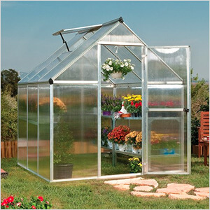 Mythos 6' x 6' Hobby Greenhouse (Silver)