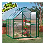 Palram-Canopia Mythos 6' x 6' Hobby Greenhouse (Green)