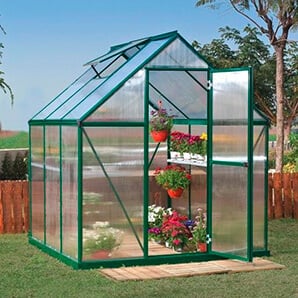 Mythos 6' x 6' Hobby Greenhouse (Green)