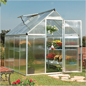 Mythos 6' x 8' Hobby Greenhouse (Silver)