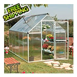 Palram-Canopia Mythos 6' x 14' Hobby Greenhouse (Silver)