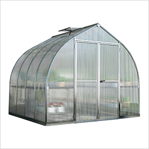 Bella 8' x 8' Hobby Greenhouse Kit (Silver)