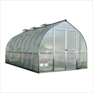 Bella 8' x 16' Hobby Greenhouse Kit (Silver)