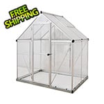 Palram-Canopia Hybrid 6' x 4' Greenhouse (Silver)