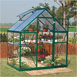 Hybrid 6' x 4' Greenhouse (Green)