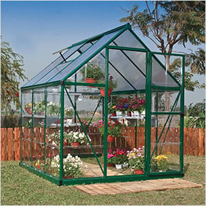 Hybrid 6' x 8' Greenhouse (Green)