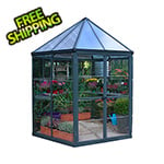 Palram-Canopia Oasis 8' x 7' Hexagonal Greenhouse