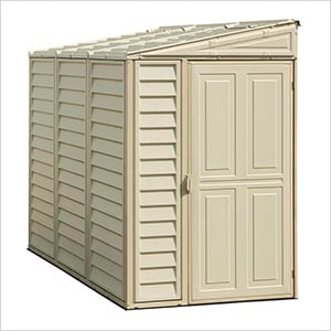 Sidemate 4' x 8' Vinyl Shed with Foundation