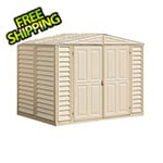 DuraMax DuraMate 8' x 5.5' Vinyl Storage Shed with Foundation