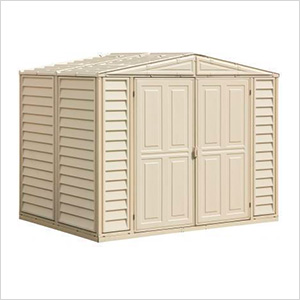 DuraMate 8' x 5.5' Vinyl Storage Shed with Foundation