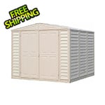 DuraMax DuraMate 8' x 8' Vinyl Storage Shed with Foundation