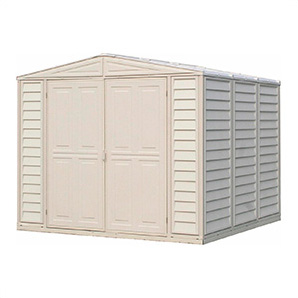DuraMate 8' x 8' Vinyl Storage Shed with Foundation