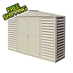 DuraMax Woodbridge 10.5' x 2.75' Vinyl Storage Shed with Foundation