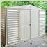 Woodbridge 10.5' x 2.75' Vinyl Storage Shed with Foundation