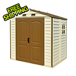 DuraMax StoreAll 8' x 5.5' Vinyl Shed with Foundation