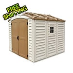 DuraMax DuraPlus 8' x 8' Vinyl Shed with Foundation