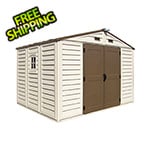 DuraMax Woodbridge Plus 10.5' x 8' Vinyl Shed with Foundation