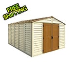 DuraMax Woodbridge Plus 10.5' x 13' Vinyl Shed with Foundation