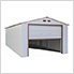 Imperial 12' x 20' Metal Garage (White / Brown)