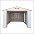 Imperial 12' x 20' Metal Garage (White / Brown)