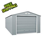 DuraMax Imperial 12' x 20' Metal Garage (Light Grey / White)