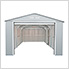 Imperial 12' x 26' Metal Garage (Light Grey / White)