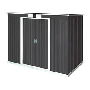 8' x 4' Pent Roof Metal Shed Kit