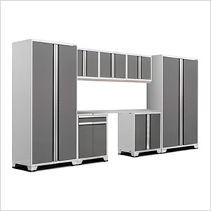 PRO Series Platinum 8-Piece Set with Stainless Steel Top and LED Lights