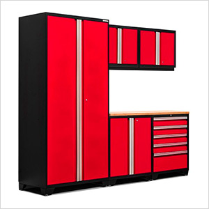 PRO Series 3.0 Red 6-Piece Set with Bamboo Top and LED Lights