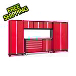 NewAge Garage Cabinets BOLD 3.0 Red 6-Piece Project Center Set with Stainless Steel Top
