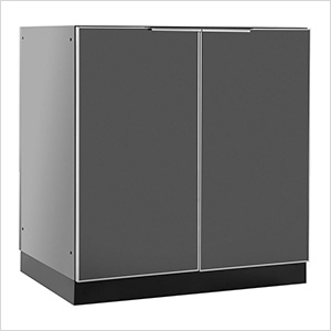 Aluminum Slate Grey 2-Door Base Cabinet