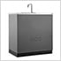 Aluminum Slate Grey 2-Door Sink Cabinet