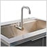 Aluminum Slate Grey 2-Door Sink Cabinet