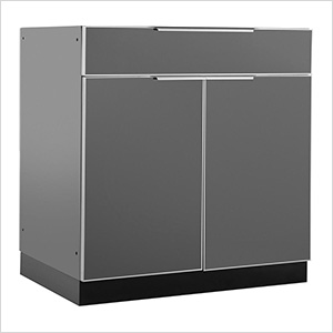 Aluminum Slate Grey Combo Bar Cabinet