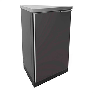 Aluminum Slate Grey 45-Degree Corner Cabinet (2-Pack)