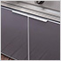 Aluminum Slate Grey 33-Inch Insert Grill Cabinet