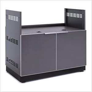 Aluminum Slate Grey 40" Insert Grill Cabinet