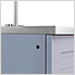 Aluminum Coastal Grey 2-Door Sink Cabinet