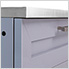 Aluminum Coastal Grey Combo Bar Cabinet