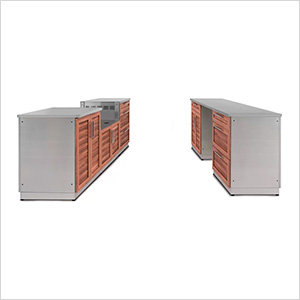 outdoor grove piece kitchen newage countertops kitchens